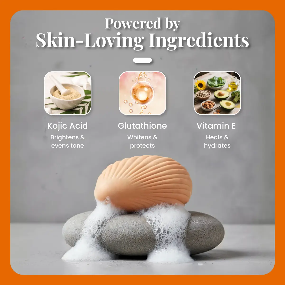 Zeeglow Max | Kojic Acid and Glutathione Soap​ with Vitamin E | For Glowing Skin